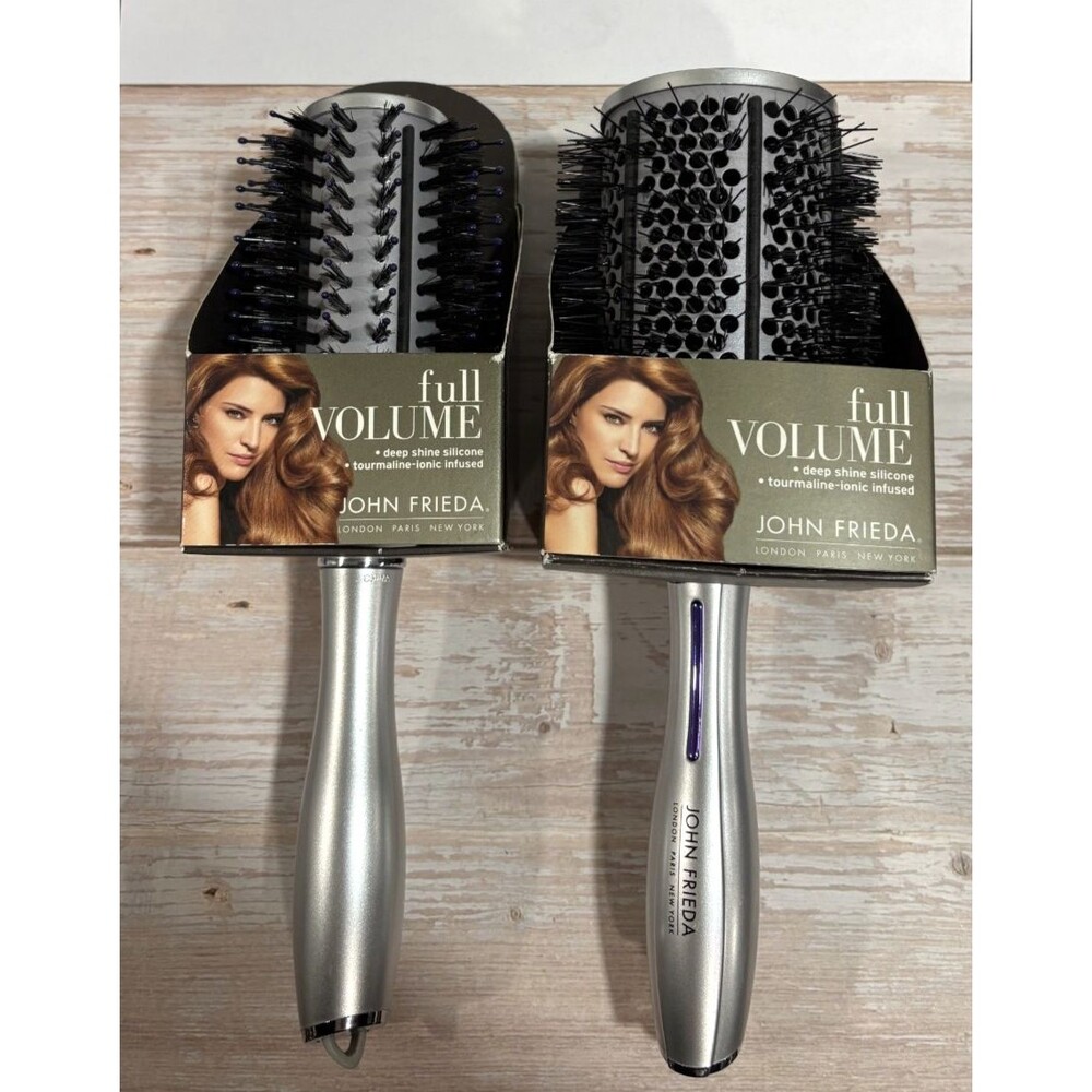 2 Pack John Frieda Full Volume Large Round Hair Brush Deep Shine Discontinued